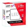 Светильник LightPhenomenON Downlight LT-TP-DL-01-18W-6500K встраиваемый квадратный 170х170 LED - Светильники - Светильники DOWNLIGHT - . Магазин оборудования для автономного и резервного электропитания Ekosolar.ru в Орске