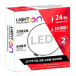 Светильник LightPhenomenON Downlightt LT-TP-DL-06-24W-6500K встраиваемый круглый Ф174 LED с выносным драйвером - Светильники - Светильники DOWNLIGHT - . Магазин оборудования для автономного и резервного электропитания Ekosolar.ru в Орске